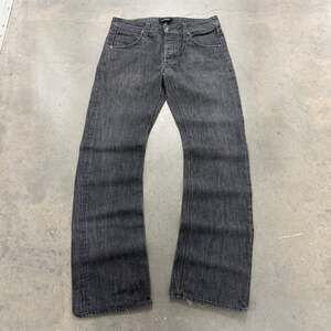 Habitual Black Denim Jeans Y2K Cross Pocket USA Made Straight Fit